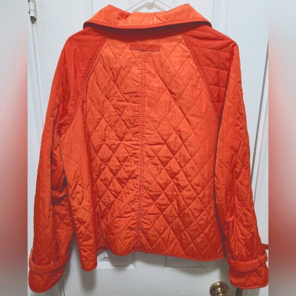 Talbots Orange Quilted Jacket Large - Picture 5 of 9